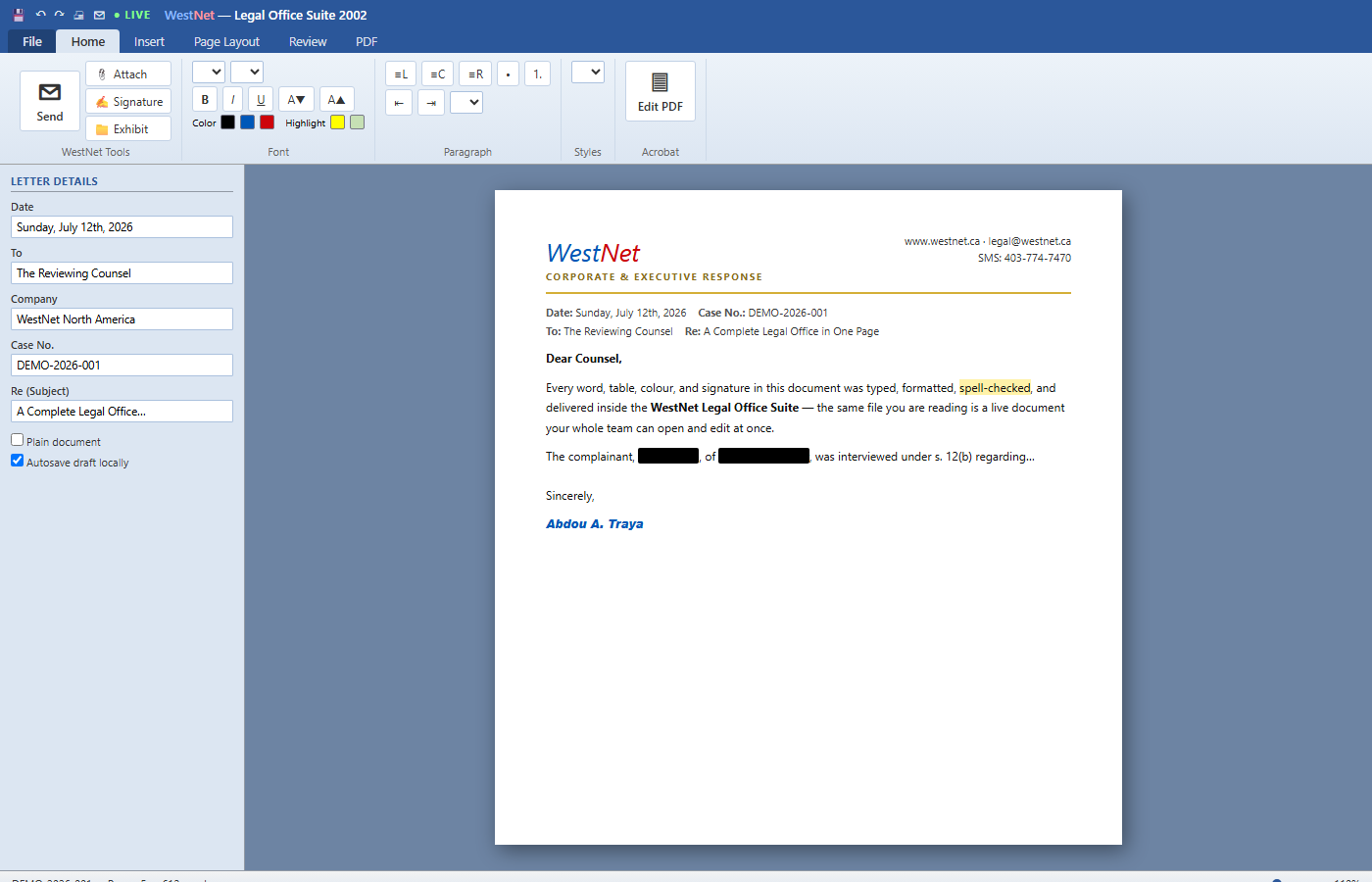 Editor workspace